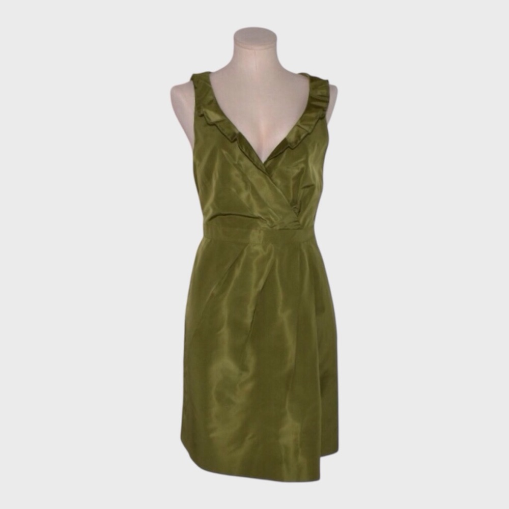 J Crew Blakely Faux Wrap Silk Dress Bridesmaid